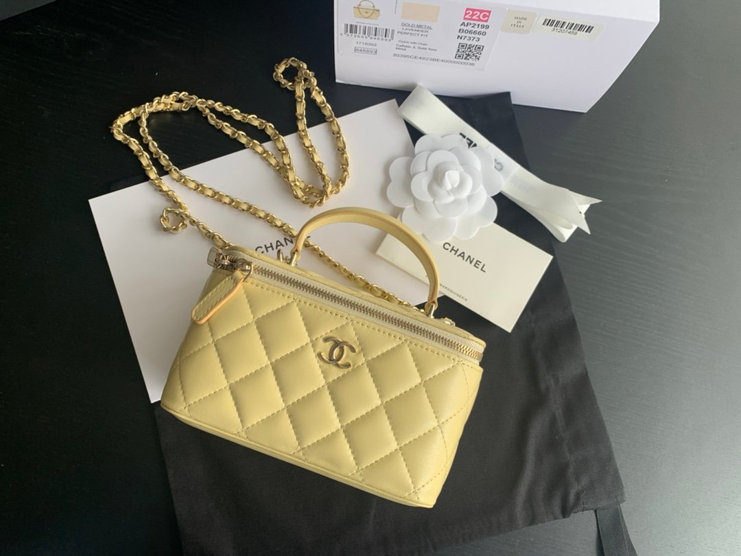 Replica Chanel 1:1 Mirror 22 Top Yellow Ap2199