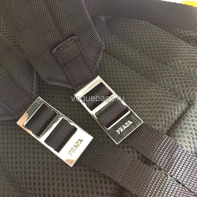Replica Prada 2V066 Tessuto Zainetto Nylon And Leather Backpack in Black