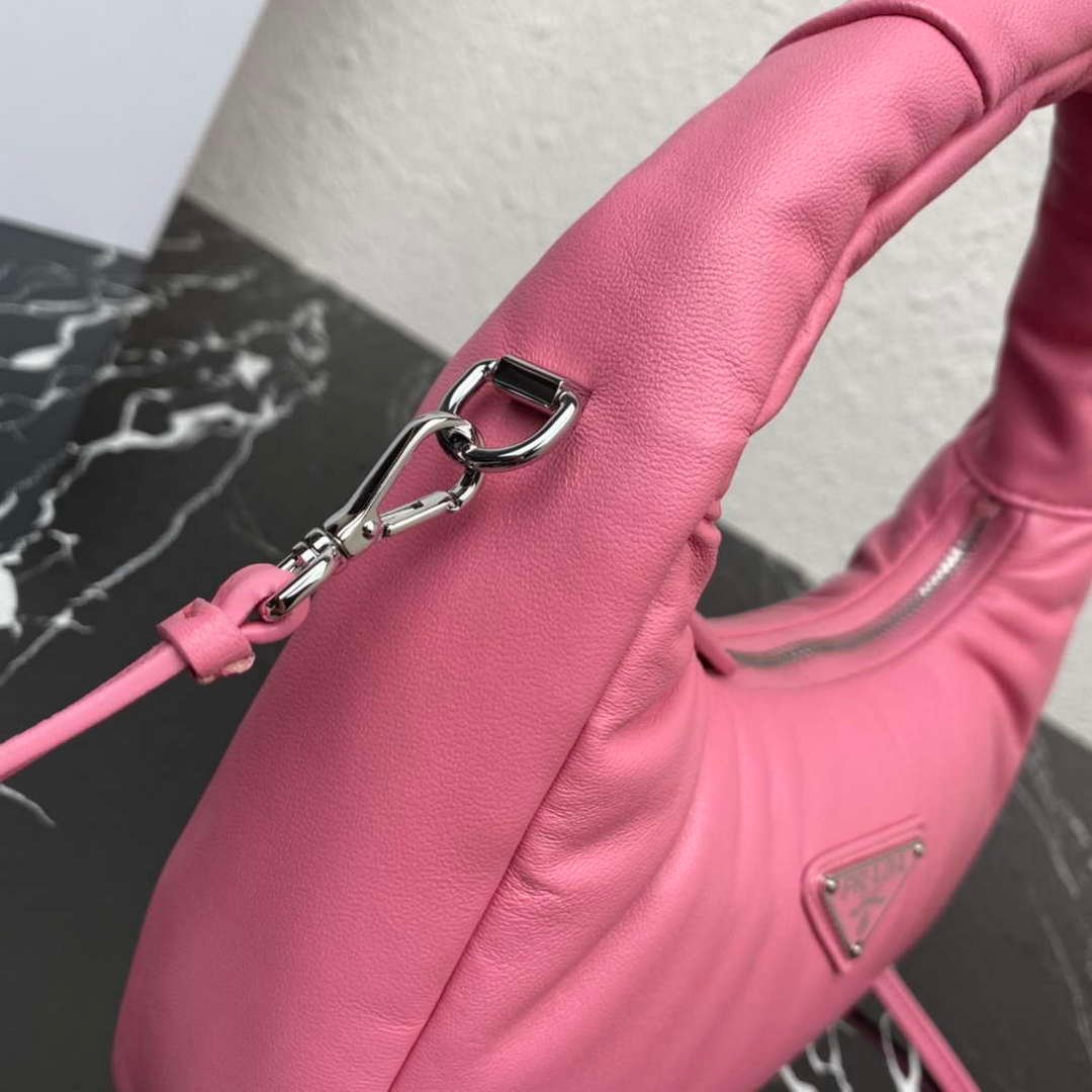 Replica Prada 1BA384 Prada Soft Padded Nappa Leather Mini Bag Pink