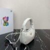 Replica Prada 1BA384 Prada Soft Padded Nappa Leather Mini Bag White
