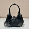 Replica Prada 1BA368 Prada Moon Re-Nylon and leather bag Black