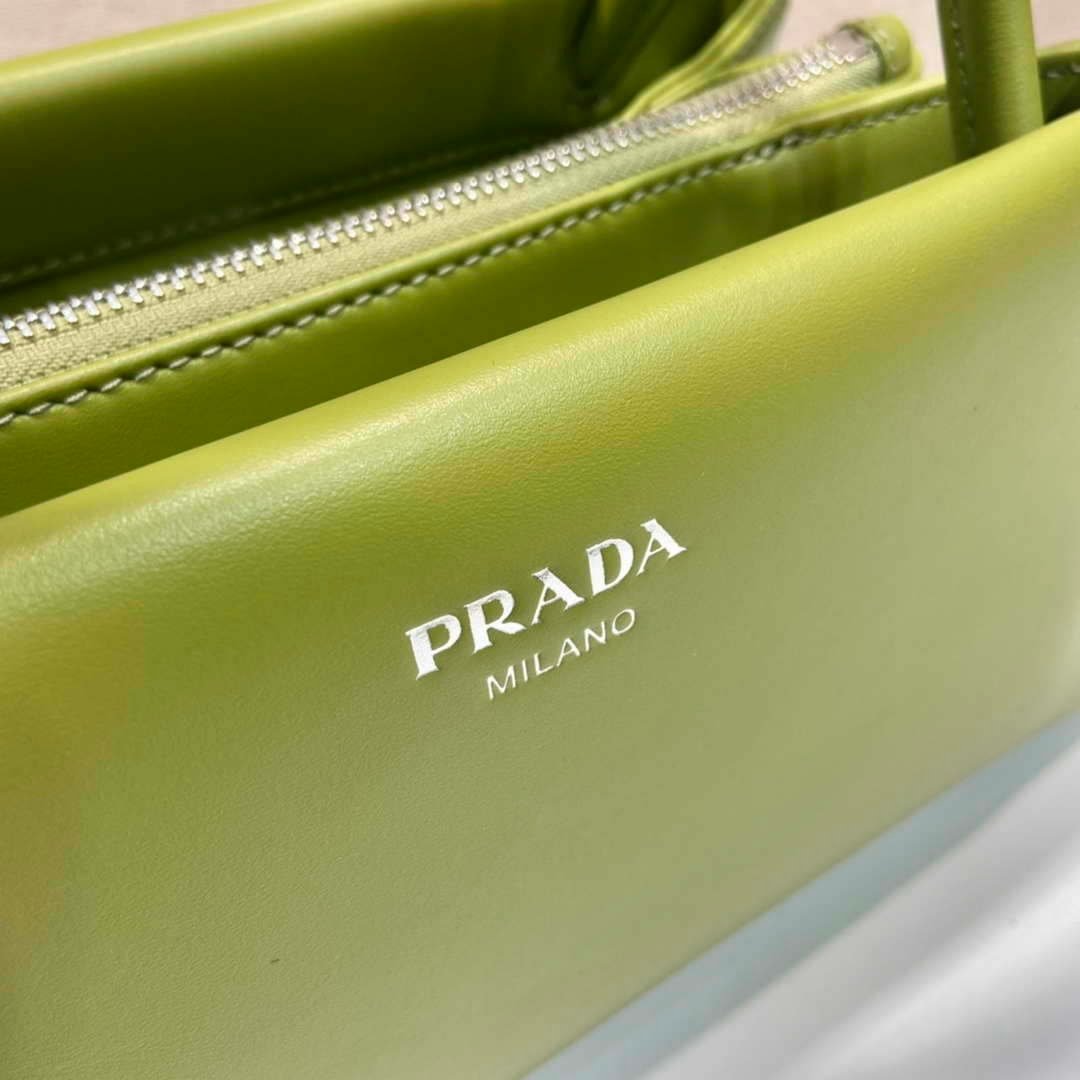 Replica Prada 1BA368 Leather mini-bag Bag Green