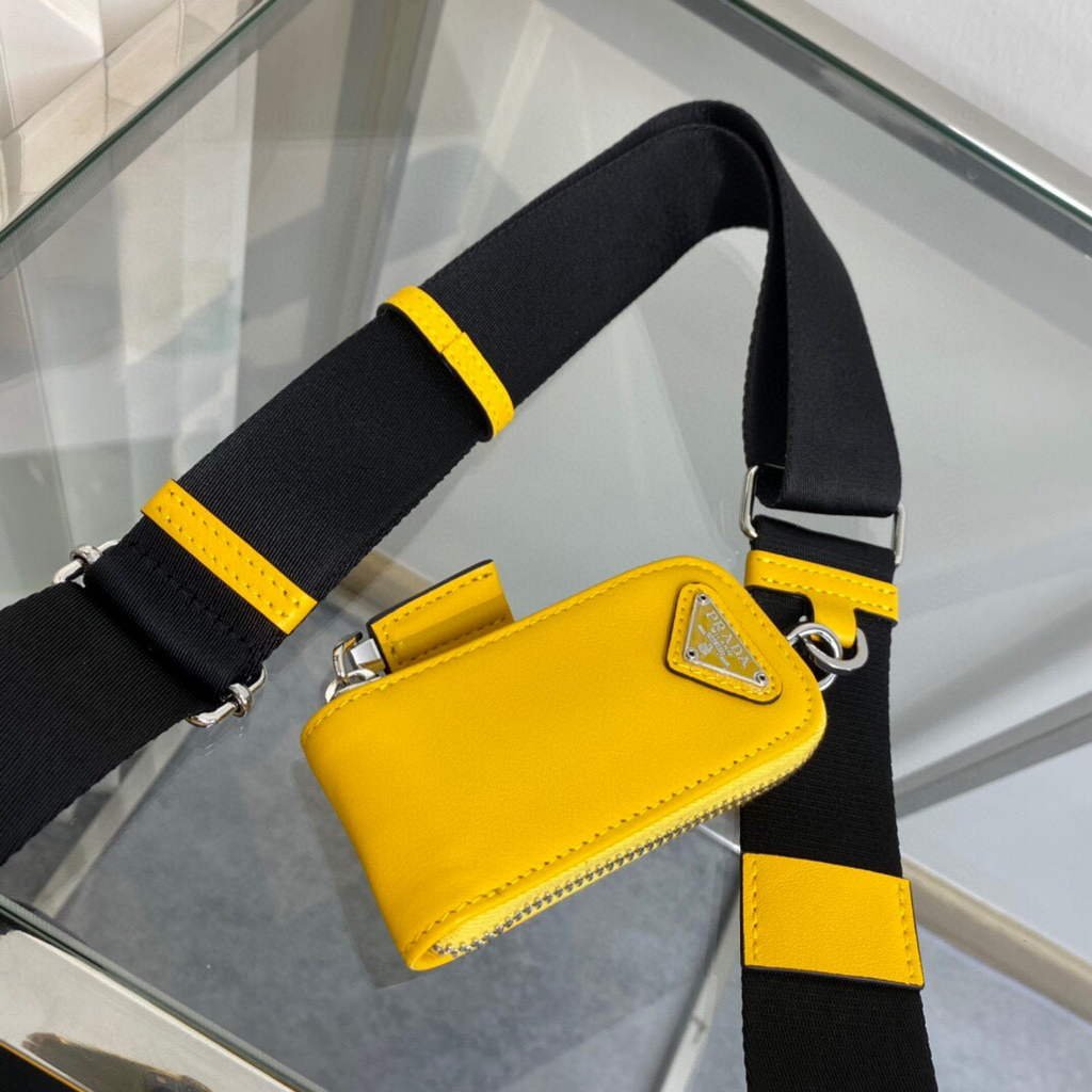 65324d66c86b4.jpg Replica Prada Leather Prada Triangle shoulder bag 1BH190 Yellow