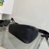 Replica Prada Leather Prada Triangle shoulder bag 1BH190 Black