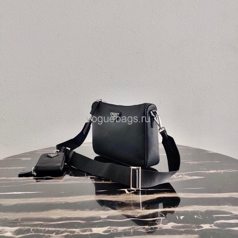 Our Factory offer best Designer HIGH quality replica handbags in cheaper price! Up to 70% discount now. Quality Guarantee! Fast Shipping Worldwide Replica Prada 2VH113 Saffiano Leather Shoulder Bag in Black