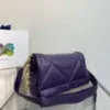 Replica Prada Padded nappa leather shoulder bag 1BD306 Purple