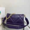 Replica Prada Padded nappa leather shoulder bag 1BD306 Purple