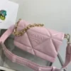 Replica Prada Padded nappa leather shoulder bag 1BD306 Pink