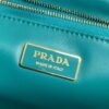 Replica Prada Padded nappa leather shoulder bag 1BD306 Green