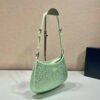 65324e9e57e2e.jpg Replica Prada 1BC169 Prada Cleo satin bag with appliqués Green