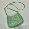 65324e9f876ad.jpg Replica Prada 1BC169 Prada Cleo satin bag with appliqués Green