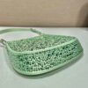 65324ea26902a.jpg Replica Prada 1BC169 Prada Cleo satin bag with appliqués Green