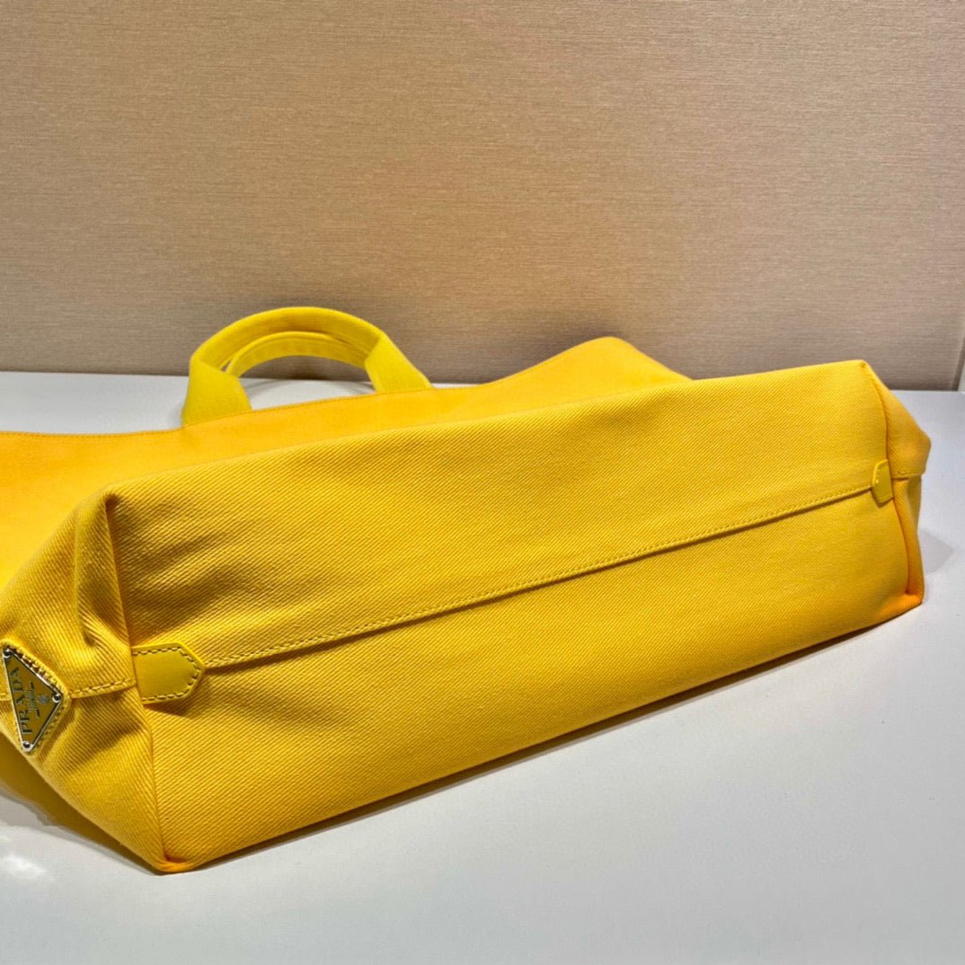 Replica Prada 1BG395 Drill tote Shoulder bag Yellow