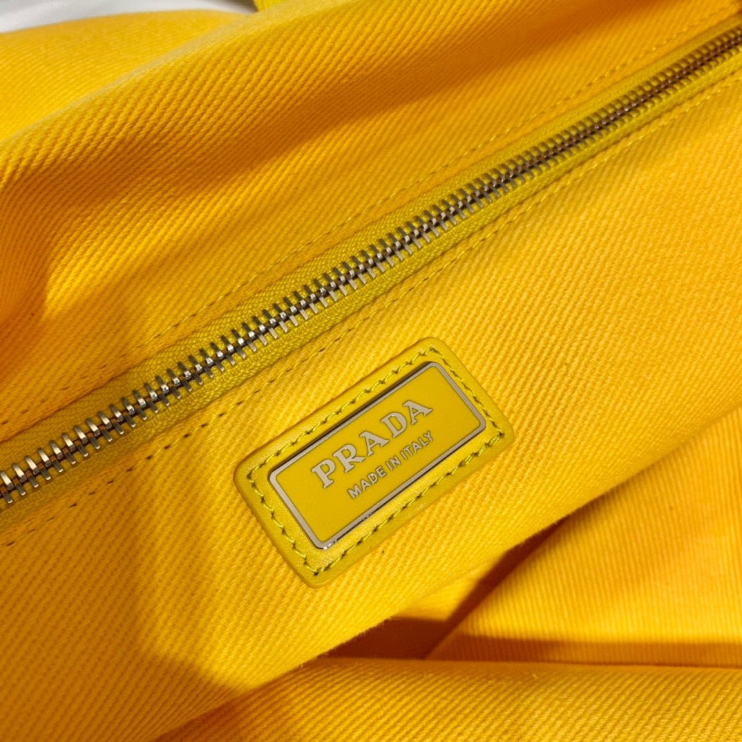 Replica Prada 1BG395 Drill tote Shoulder bag Yellow