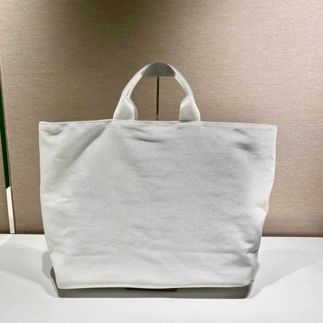 Replica Prada 1BG395 Drill tote Shoulder bag White