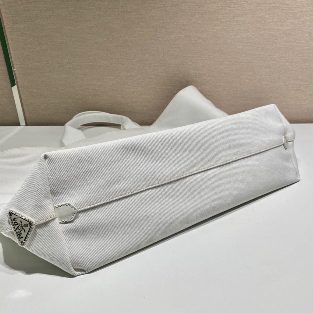 Replica Prada 1BG395 Drill tote Shoulder bag White