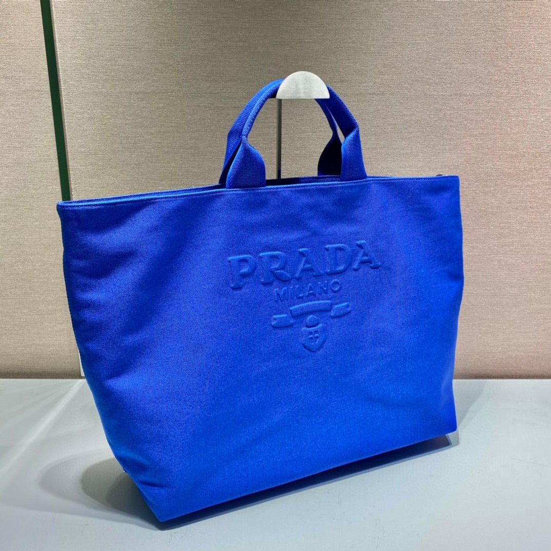 Replica Prada 1BG395 Drill tote Shoulder bag Blue