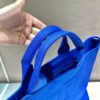 Replica Prada 1BG395 Drill tote Shoulder bag Blue