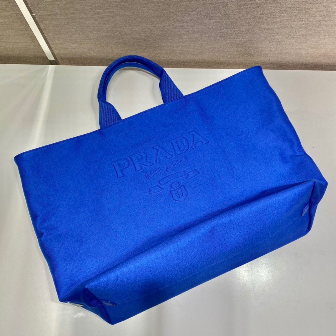 Replica Prada 1BG395 Drill tote Shoulder bag Blue