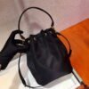 65324ef6ac792.jpg Replica Prada 1BH038 Prada Duet Re-Nylon Bucket shoulder bag Black