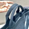 Replica Prada 1BG395 Drill tote Shoulder bag Black