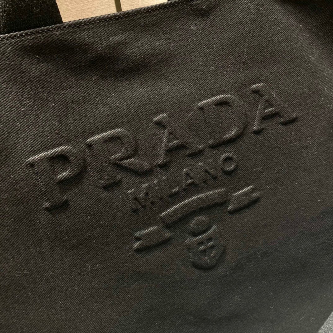 Replica Prada 1BG395 Drill tote Shoulder bag Black
