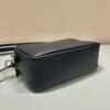 Replica Prada Leather bag with shoulder strap 1BH082 Black