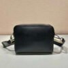 Replica Prada 2VH152 Saffiano leather shoulder bag Black