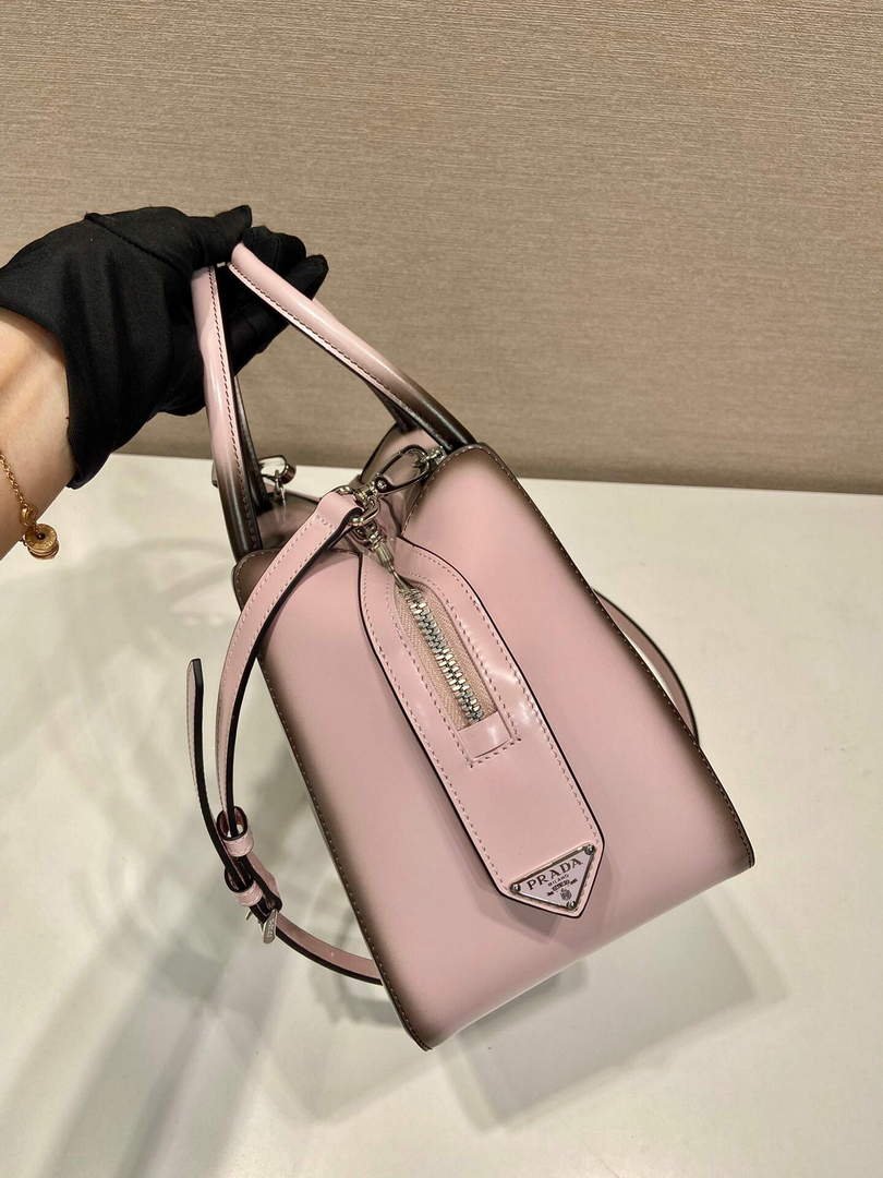 Replica Prada 1BA366 Small brushed leather Prada Supernova handbag Alabaster S