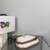 Replica Prada 1BC499 Cleo brushed Gradient leather shoulder bag Beige