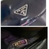 Replica Prada 1BH185 Mini Cleo BRUSHED Leather Black
