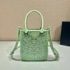 65325017d13ea.jpg Replica Prada 1BA331 Small satin tote bag with crystals Green