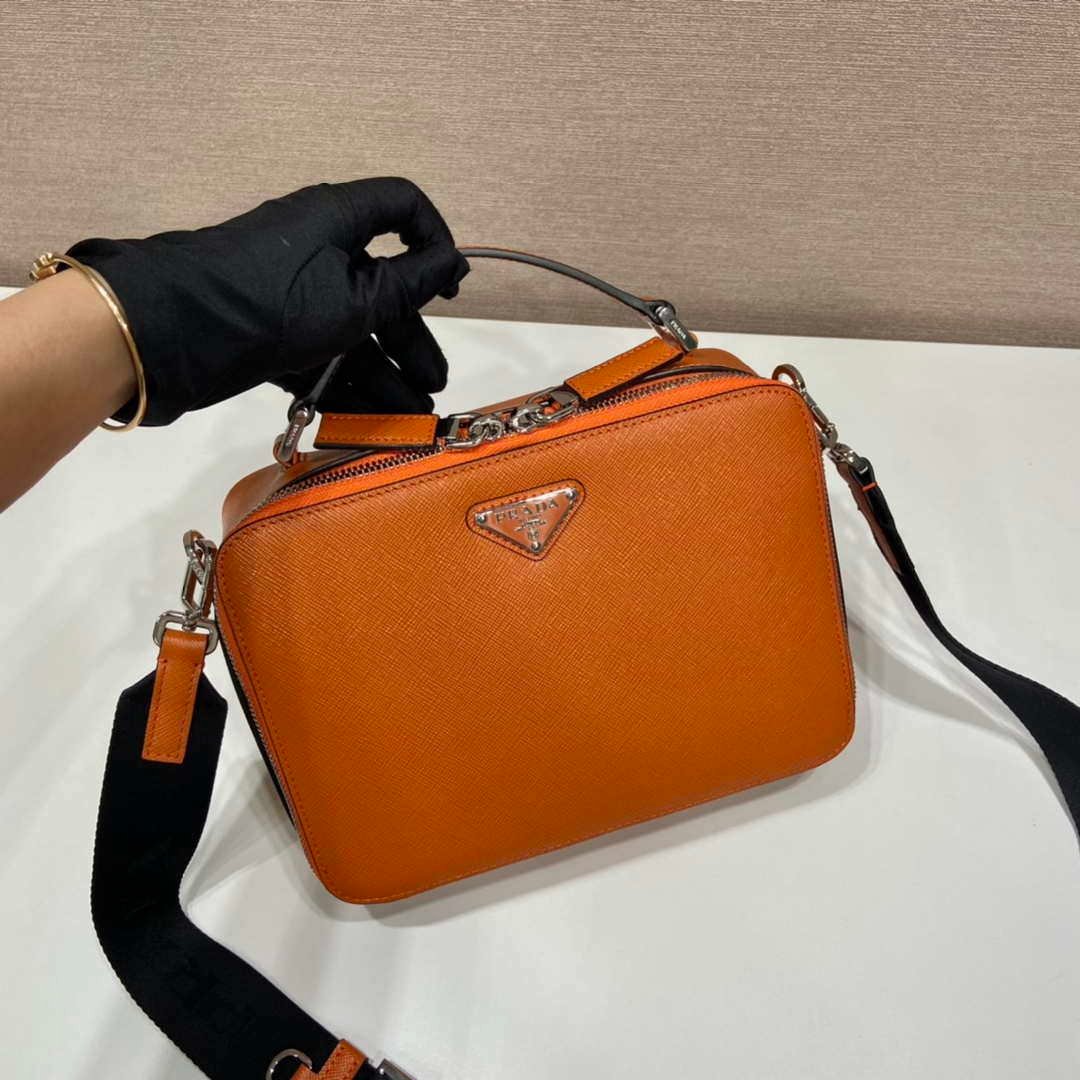 Replica Prada 2VH069 Brique Saffiano leather bag Orange