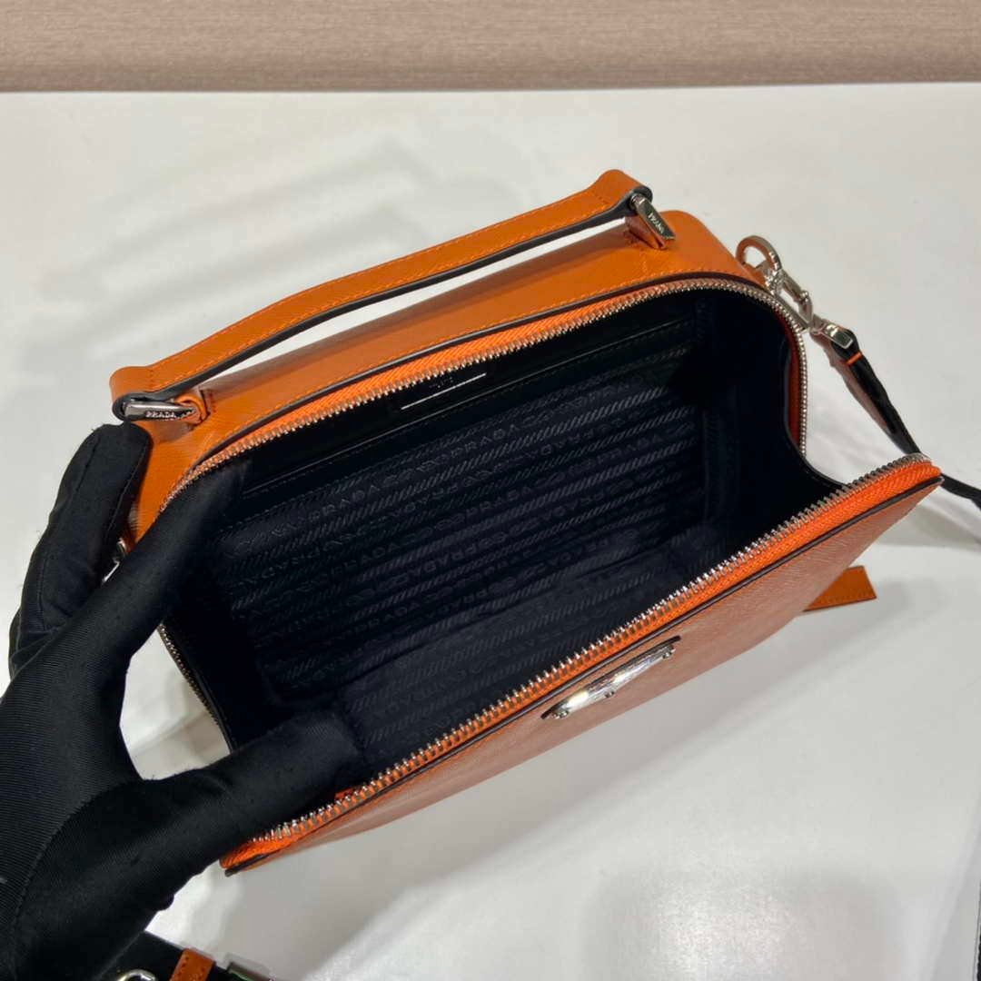 Replica Prada 2VH069 Brique Saffiano leather bag Orange