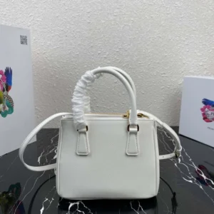 Replica Prada studded card holder with shoulder strap 1MR024 Silver