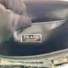 Replica Prada 1BA331 Small satin tote bag with crystals Black