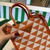 Replica Prada 1BA355 Symbole Jacquard Fabric Micro Bag Orange White