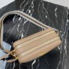 Replica Prada 1BH082 Leather bag with shoulder strap Apricot Gold