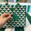 653251c91b16c.jpg Replica Prada 1BA354 Small Prada Symbole jacquard fabric handbag Green White