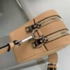 Replica Prada Leather bag with shoulder strap 1BH082 Apricot