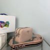 Replica Prada Leather bag with shoulder strap 1BH082 Pink