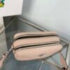 Replica Prada Leather bag with shoulder strap 1BH082 Pink