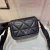 Replica Prada 1BD283 Women's Spectrum Leather Shoulder Bag Black