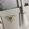 Replica Prada 1BG443 Prada Double Saffiano leather mini bag White