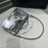 Replica Prada 1BC155 Saffiano leather mini Shoulder bag Silver