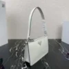 Replica Prada 1BC155 Saffiano leather mini bag White