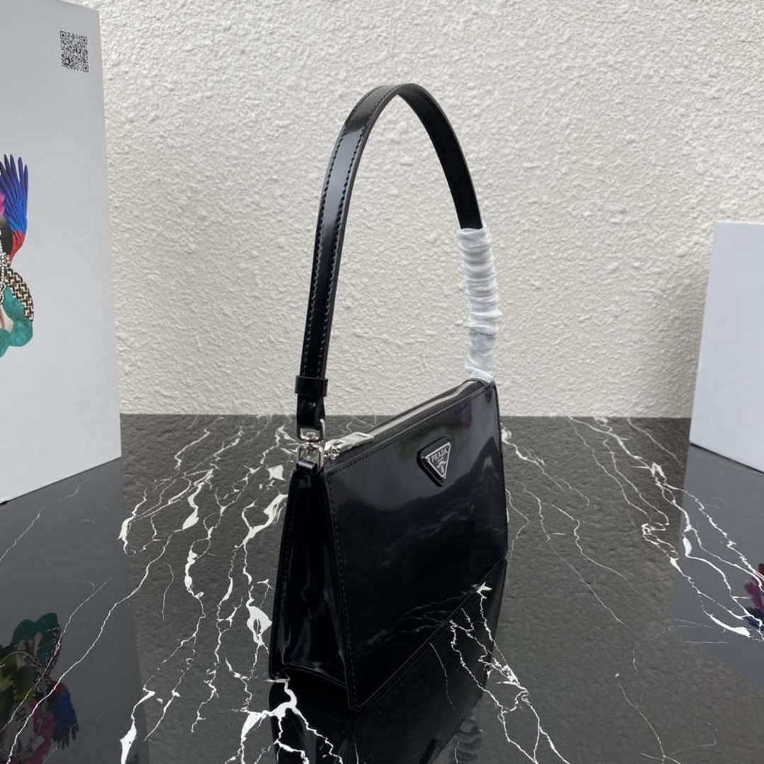 Replica Prada 1BC155 Saffiano leather mini bag Black