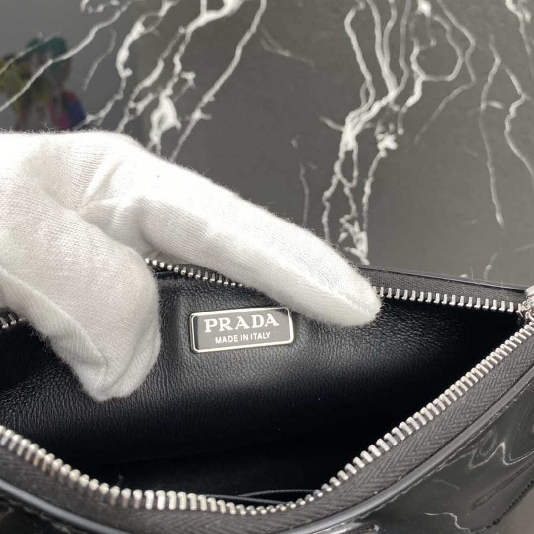 Replica Prada 1BC155 Saffiano leather mini bag Black
