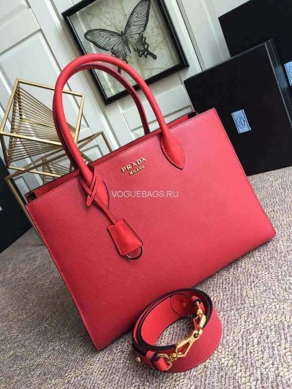 6532530c6813e.jpg Replica Prada 1BA153 Large Saffiano Leather Handbag in Red
