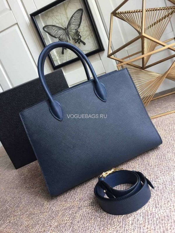 65325315e7bc9.jpg Replica Prada 1BA153 Large Saffiano Leather Handbag In Navy Blue